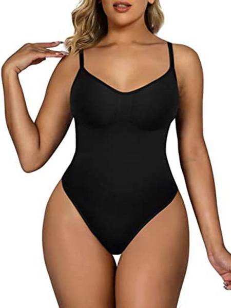 Seamless Shapewear Bodysuit with Tummy Control HWFQHZF2XK