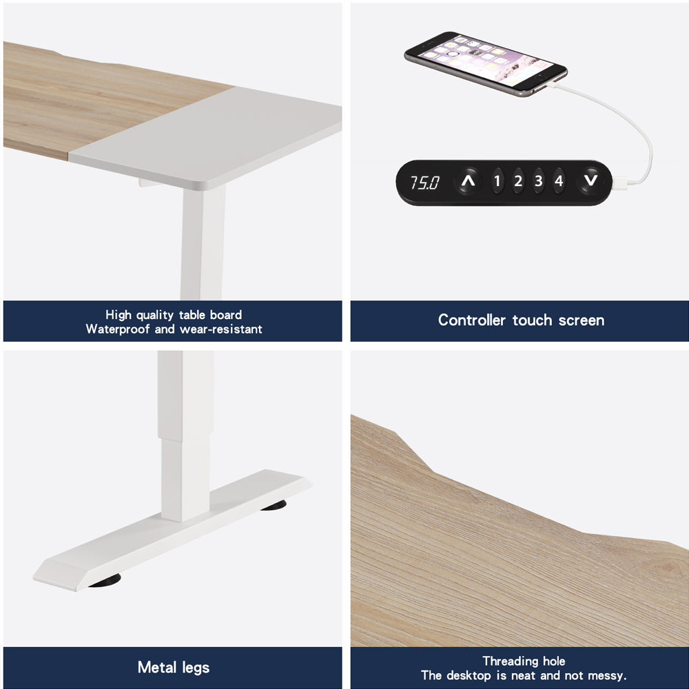 Electric Standing Desk Height Adjustable Desk For Home And Office Computer Table Gaming Desk Modern Luxiury Table 55 Lift-up Desk