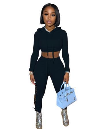 Two Piece Set Of Popular Women's Autumn Jogging Sweatpants