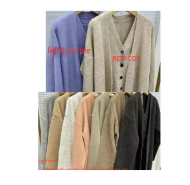 Long Sleeve Knitted Cardigan Vest High Waist Pants Three-piece Suit
