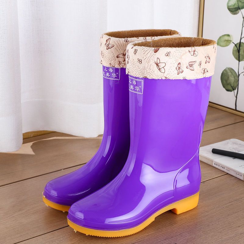 Wool Cotton Warm Non-slip Rain Boots