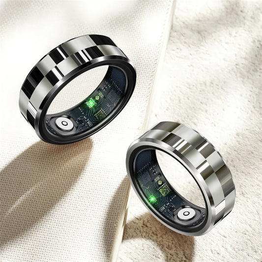 R9 Smart Ring With Charging Bin Heart Rate Blood Pressure Blood Oxygen Sleep Health Monitoring