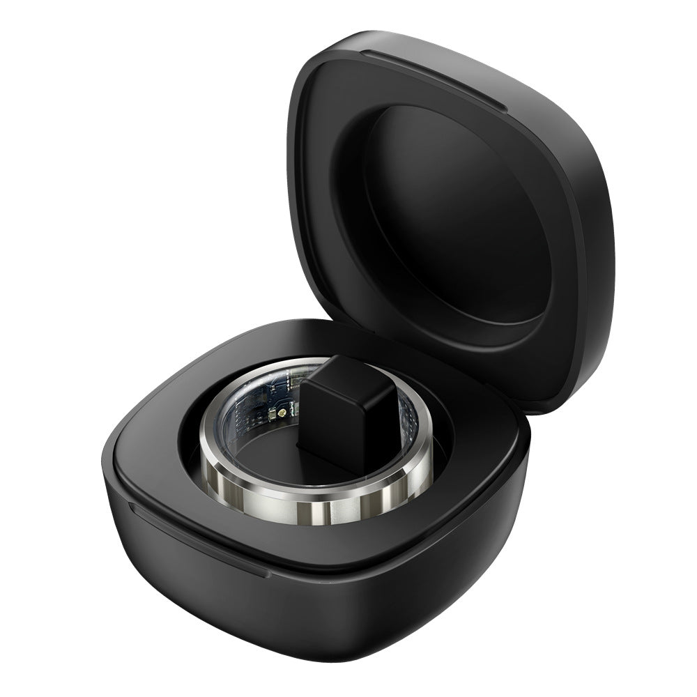 R9 Smart Ring With Charging Bin Heart Rate Blood Pressure Blood Oxygen Sleep Health Monitoring