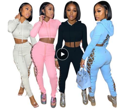 Two Piece Set Of Popular Women's Autumn Jogging Sweatpants