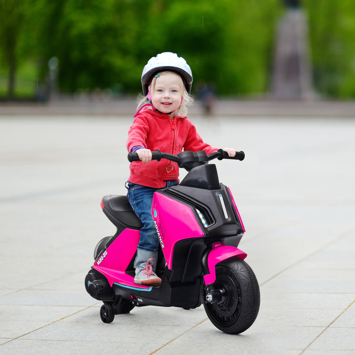 6V Kids Motorcycle Dirt Bike Electric Battery-Powered Ride-On Toy Off-road Street Bike with Music