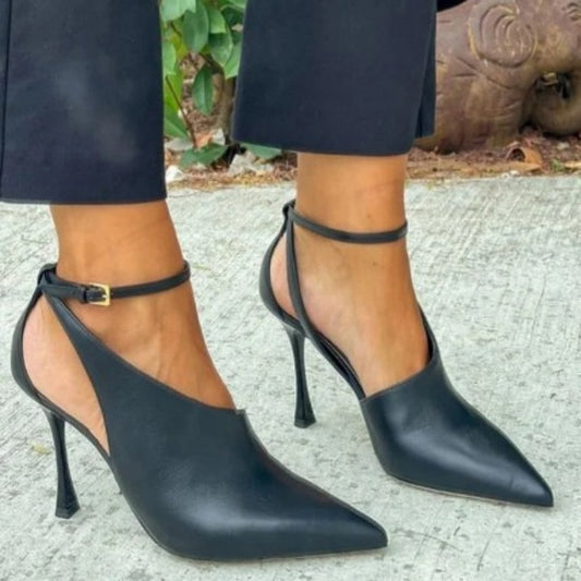 Sexy Thin Pointed Toe Toe Cap Hollow Elegant Women's Sandals
