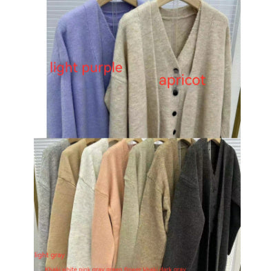 Long Sleeve Knitted Cardigan Vest High Waist Pants Three-piece Suit