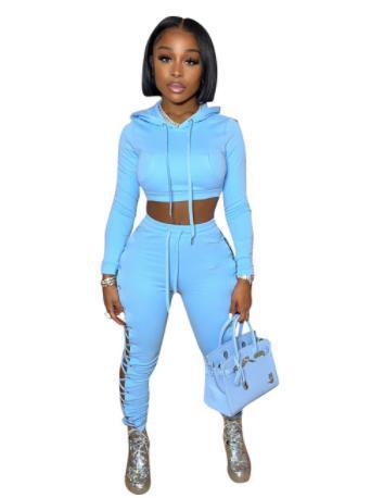 Two Piece Set Of Popular Women's Autumn Jogging Sweatpants
